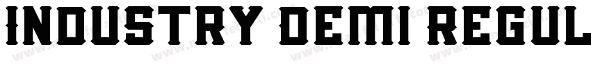 Industry Demi Regul字体转换